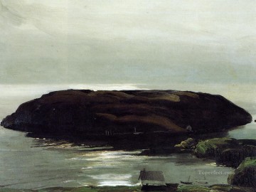  Paisaje Arte - Una isla en el mar Paisaje realista George Wesley Bellows